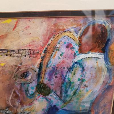 Trio of Jazz Original/Signed Artwork by Eileen Ross (S-KD)