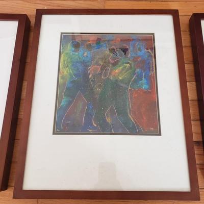 Trio of Jazz Original/Signed Artwork by Eileen Ross (S-KD)