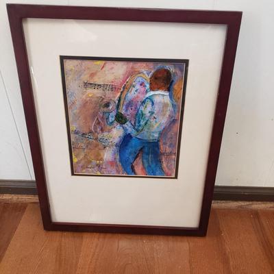 Trio of Jazz Original/Signed Artwork by Eileen Ross (S-KD)