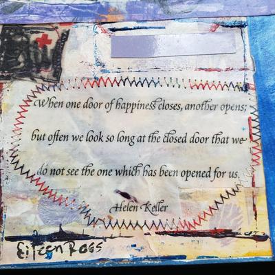 Collage and 3D Original Artwork by Eileen Ross & Karen Paquette (S-KD)