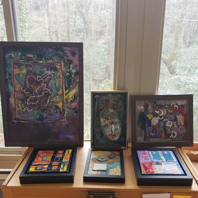 Collage and 3D Original Artwork by Eileen Ross & Karen Paquette (S-KD)
