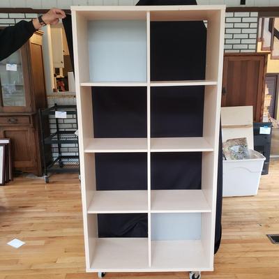 Eight Cubed Rolling Shelving Unit (S-KD)