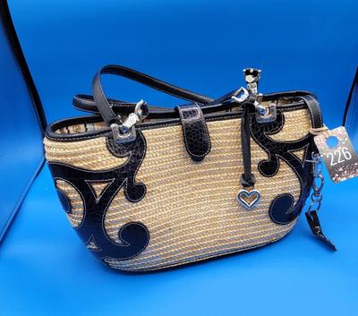 Brighton Straw and Leather Bag