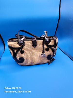 Brighton Straw and Leather Bag