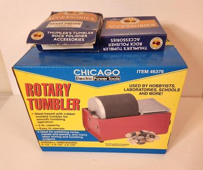 Lot #20 Vintage Rock Tumbler/Polisher and Accessory Kits