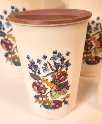 Lot #22 Vintage Set of 4 1970's Kitchen Canisters