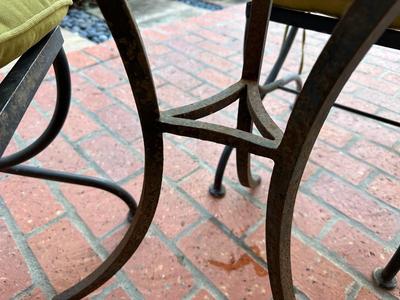 Outdoor Beveled Glass Top Table & Chairs