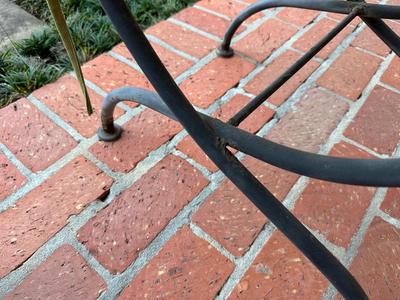 Outdoor Beveled Glass Top Table & Chairs