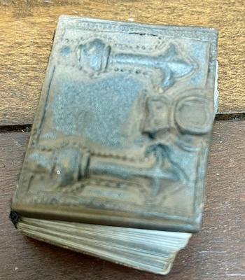 Christmas Decor Lot - German Bear, Mini Book, Mini Diorama, Keychain, Wood Box, etc