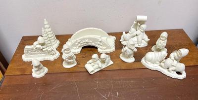 Snow Babies Department 56 Christmas Decor Lot