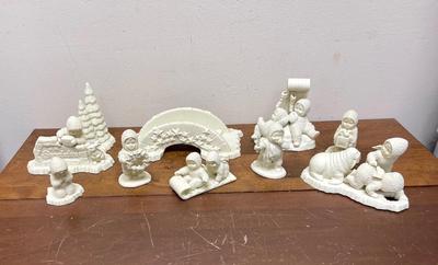 Snow Babies Department 56 Christmas Decor Lot