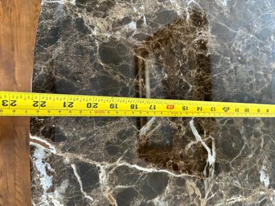 Thomasville Marble Top Burl Cabinet