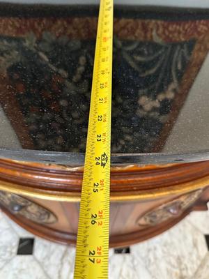 Granite Top Ornate Side Cabinet