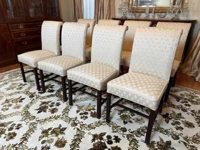8 Upholstered Dining Room Chairs