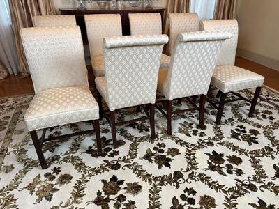 8 Upholstered Dining Room Chairs