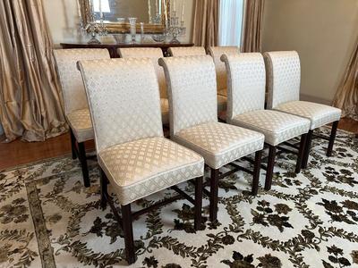 8 Upholstered Dining Room Chairs