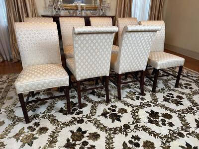8 Upholstered Dining Room Chairs