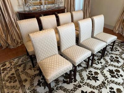 8 Upholstered Dining Room Chairs