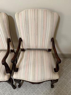 Vintage Carved Arm Chairs (See Details)
