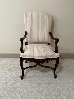 Vintage Carved Arm Chairs (See Details)