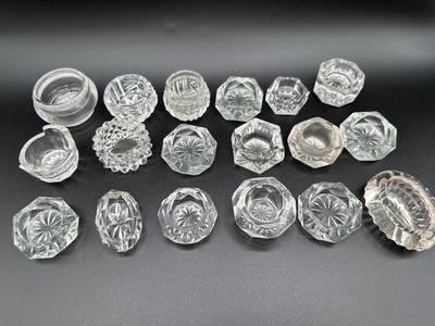 Crystal and Glass Salt Cellars - Set 1