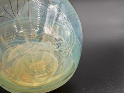 Art Glass Paperweight Signed