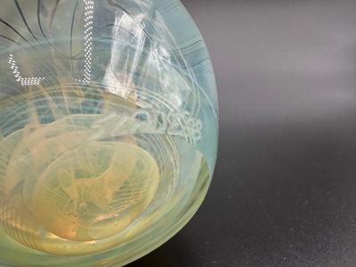 Art Glass Paperweight Signed