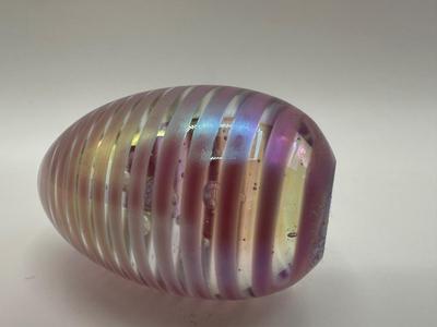 Signed Art Glass Egg