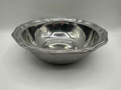 Wilton Columbia PA Pewter 10” Queen Anne Style Serving Punch Bowl