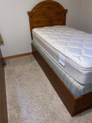 TWIN BED WITH UNDER DRESSER 1 of 2