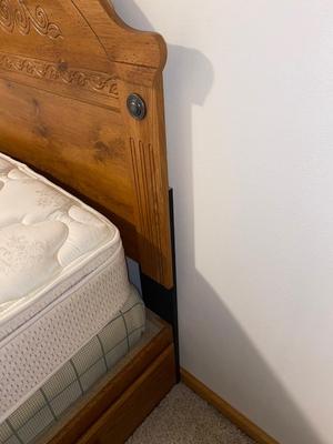 TWIN BED WITH UNDER DRESSER 1 of 2