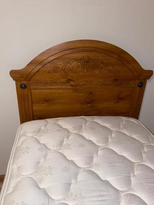 TWIN BED WITH UNDER DRESSER 1 of 2