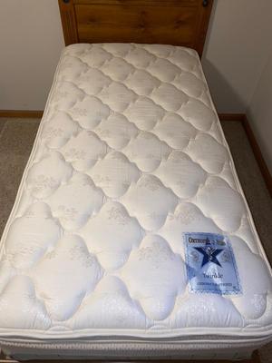 TWIN BED WITH UNDER DRESSER 1 of 2