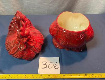 Cracked Chicken Cookie Jar