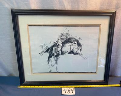 Signed Bareback Drawing