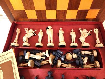 Lot #59 1966 Classic Game Company - NAPOLEON Chess set in original box