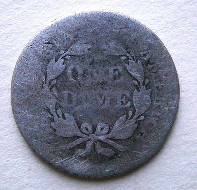 United States 1857 Silver Dime
