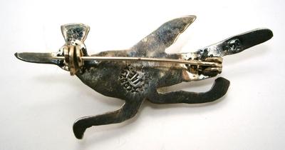 Vintage Mexican Sterling Silver Figural Bird Pin