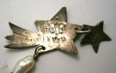 Southwestern Sterling Earrings with Comet and Star Motif