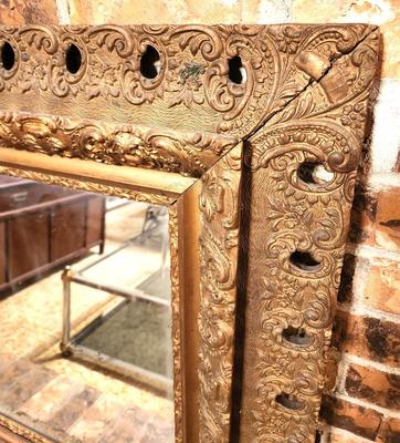 Lot #65 Antique Wall Mirror