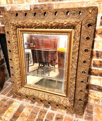 Lot #65 Antique Wall Mirror
