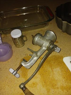 CLIMAX FOOD GRINDER, SUN TEA JUG, BUNDT PAN AND MORE