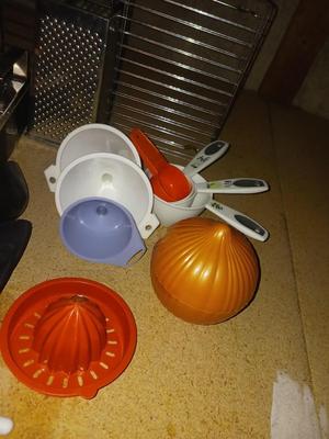 ROLLING PIN, CHICKEN ROASTER, PLASTIC TUPPERWARE, CHEESE GRATER AND MORE!