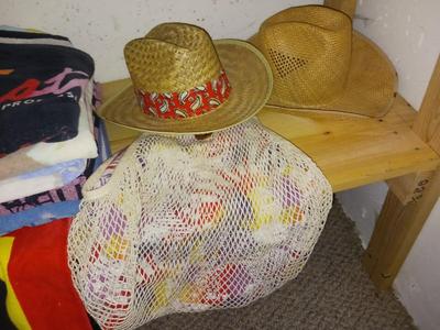 BEACH TOWELS, PICNIC BASKET, SUN HATS, TO GO BAG