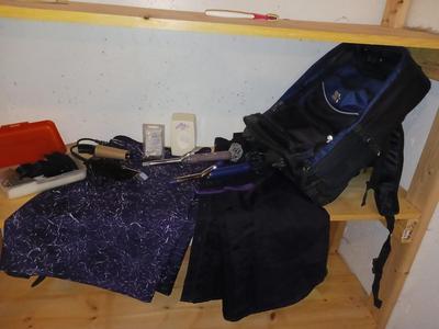 HAIR SALON SUPPLIES - HAIR CLIPPERS, CURLING IRON, NECK WRAPS, COVERS