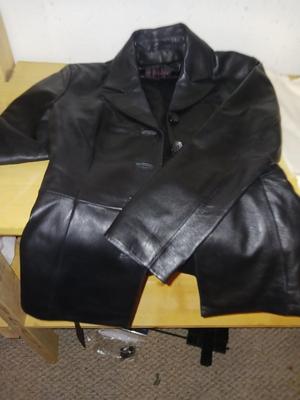 SMALL LEATHER COAT, TWO NEW TURTLE NECK SWEATERS