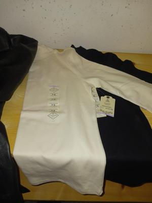 SMALL LEATHER COAT, TWO NEW TURTLE NECK SWEATERS