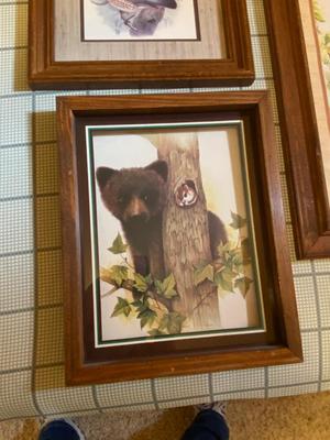 ADORABLE LITTLE BEAR AND BIRD WALL DECOR