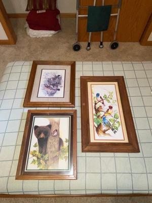 ADORABLE LITTLE BEAR AND BIRD WALL DECOR