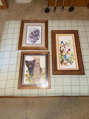 ADORABLE LITTLE BEAR AND BIRD WALL DECOR